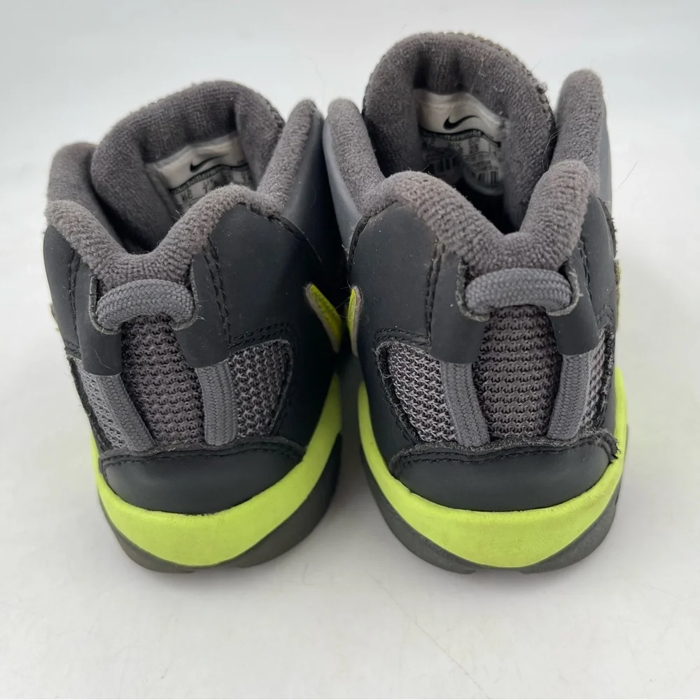 Nike Unisex Kid’s High Boots - Size 8C - Grey Yellow Sneakers Shoes